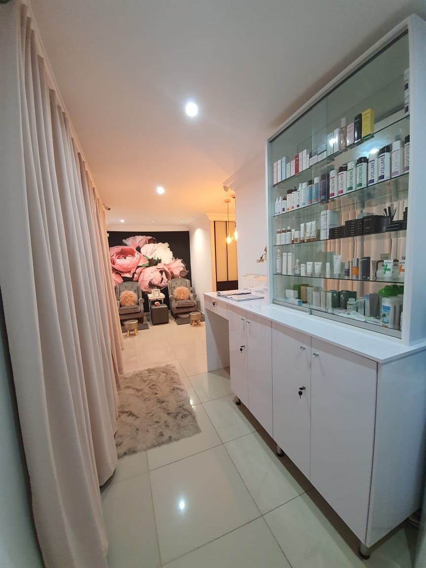 Reception and retail display inside the studio